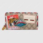 Gucci Courier GG Supreme Zip Around Wallet