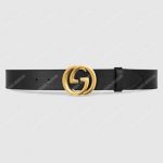 Gucci Leather Belt with Interlocking G Buckle