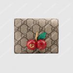 Gucci GG Supreme Card Case with Cherries