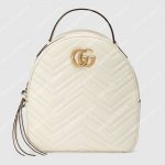 Gucci GG Marmont Quilted Leather Backpack White