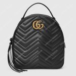 Gucci GG Marmont Quilted Leather Backpack Black