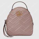Gucci GG Marmont Quilted Leather Backpack Dusty Pink