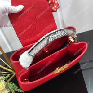 LV Capucines BB Taurillon Python Rouge - Image 6