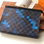 LV Pochette Voyage MM Pixel Monogram Blue
