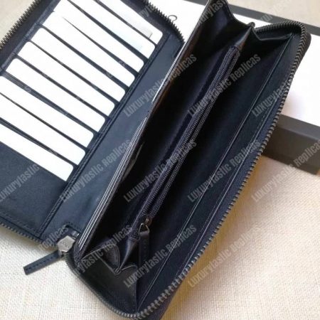 Gucci GG Micro Guccissima Zip Around Wallet Black - Image 4