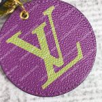 LV Monogram Giant Bag Charm And Key Holder Green Purple