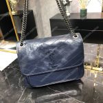 Saint Laurent Niki Medium In Vintage Leather Navy