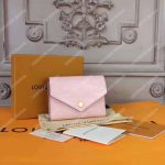LV Victorie Wallet Monogram Vernis Leather Rose Ballerine