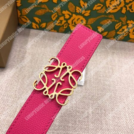 Loewe Anagram Belt 3.2Cm Pink - Image 3