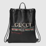Gucci Coco Capitán Logo Backpack Black