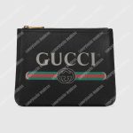 Gucci Print Leather Small Portfolio Black
