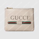 Gucci Print Leather Small Portfolio White