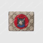 Gucci Mystic Cat GG Supreme Card Case