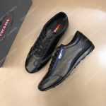 Prada Nappa Leather Sneakers Black/Blue