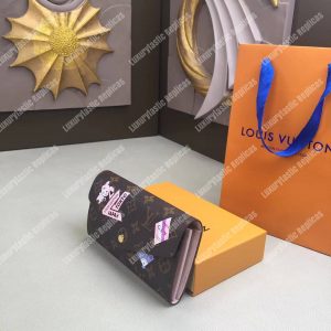 LV Sarah Wallet My LV World Tour Monogram Pink - Image 4