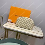 LV Cosmetic Pouch GM Damier Azur Canvas