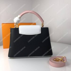 LV Capucines BB Taurillon Python Black White - Image 3