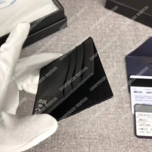 Prada Leather Card Holder Black - Image 6