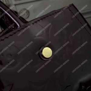 LV Montaigne MM Tote Bag Monogram Vernis Amarante - Image 5