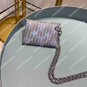 LV Kirigami Necklace Wallet Monogram LV Pop Motif Bleu - Image 5
