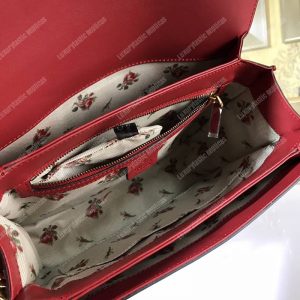 Gucci GG Marmont Stylish Striped Canvas Bag Red - Image 9