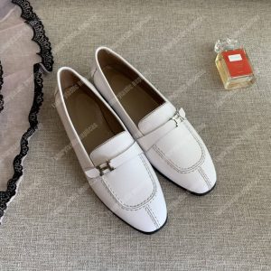 Hermes H Buckle Loafer White - Image 3