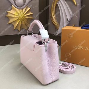 LV Capucines BB Taurillon Leather Rose Ballerine - Image 3