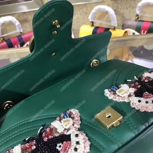 Gucci GG Marmont Medium Matelasse Shoulder Bag Butterfly - Image 5