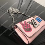 LV Twist Chain Wallet Epi Leather Travel and Trunk-Making Heritage Pink