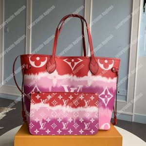 LV Escale Neverfull MM Rouge - Image 3