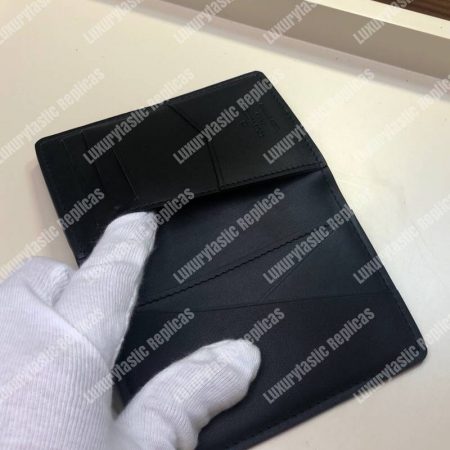 LV Pocket Organizer Taurillon Leather Noir - Image 8