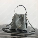 Prada Saffiano Leather Bucket Bag Grey