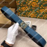 Loewe Anagram Belt 3.2Cm Navy Blue