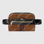 Gucci Ophidia Suede Small Belt Bag Chestnut