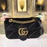 Gucci GG Marmont Mini Bag Black Velvet