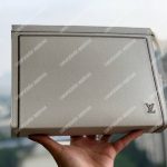 LV Pochette Voyage MM Taiga Leather White