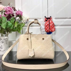 LV Montaigne BB Monogram Empreinte Leather Crème - Image 7