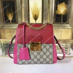 Gucci Padlock GG Supreme Backpack Red/Pink
