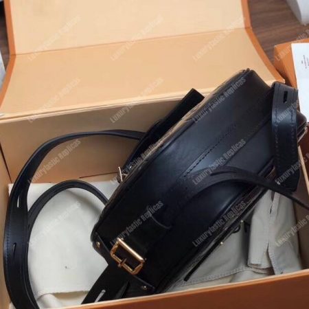 LV Boite Chapeau Souple Monogram Vernis Leather Noir - Image 3