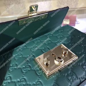 Gucci Padlock Small Signature Shoulder Bag Emerald Green - Image 4