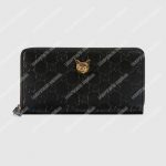 Gucci Signature Zip Around Wallet With Cat