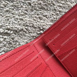 LV Slender Wallet Epi Leather Hexagon Red - Image 4