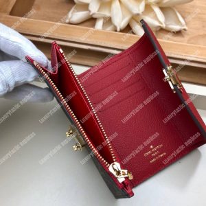 LV Pallas Compact Wallet Monogram Cerise Red - Image 7