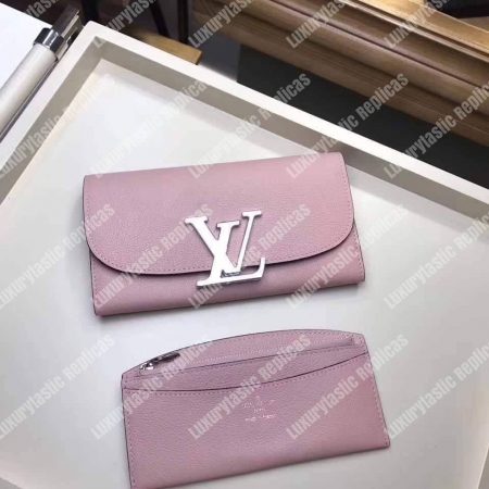 LV Vivienne LV Long Wallet Rose Ballerine - Image 5
