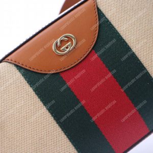 Gucci Vintage Canvas Shoulder Bag - Image 5