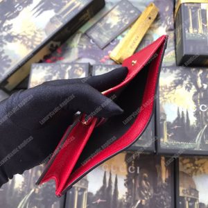 Gucci Ophidia GG Flora Card Case Wallet Red - Image 6