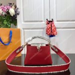 LV Capucines Mini Taurillon Python Rouge Carmin