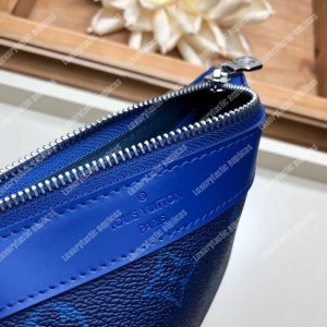 LV Discover Pochette K45 Taiga Monogram Navy Blue - Image 6