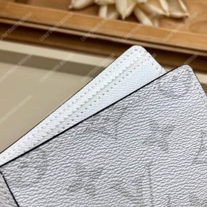 LV Multiple Wallet K45 Taiga Monogram Blanc - Image 8