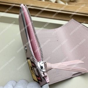 LV Special Edition Victorine Wallet Epi leather in pale-pink Rose Ballerine - Image 6